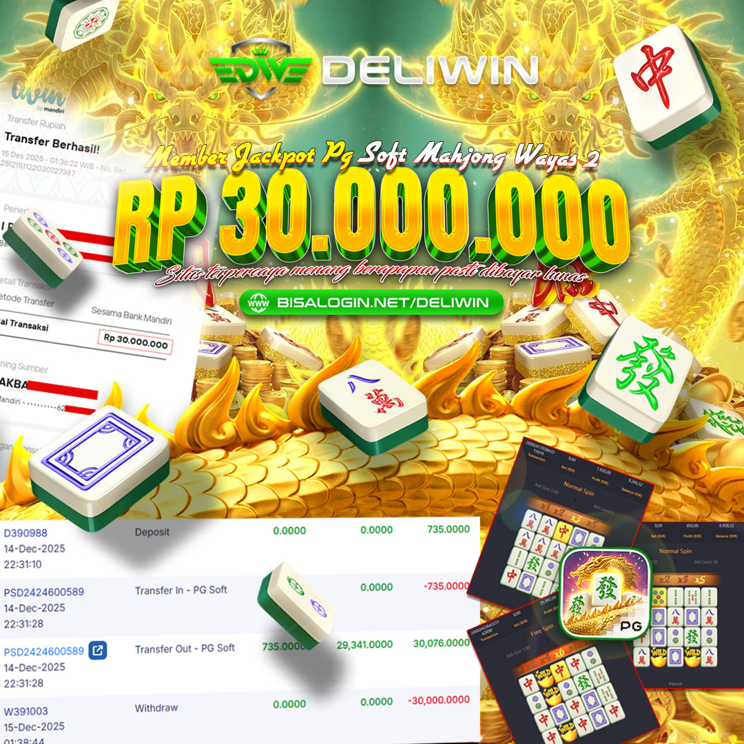 DELIWIN | Agen PG Soft Gacor Mudah Jackpot by DELIWIN